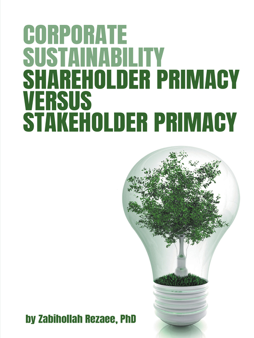 Title details for Corporate Sustainability by Zabihollah Rezaee - Available